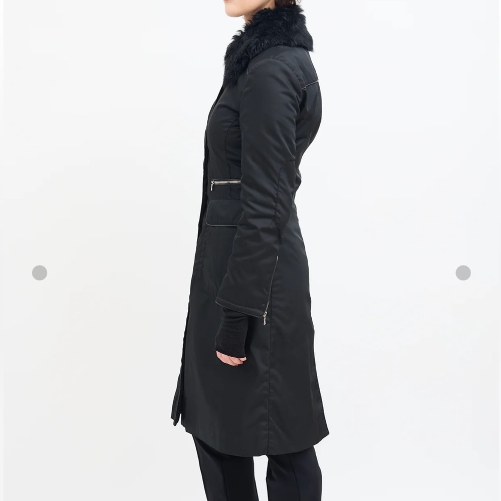 Prada nylon & shearling coat - Picture 3 of 7